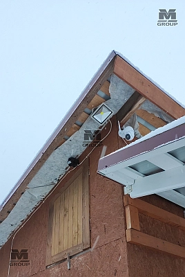 Установка видеонаблюдения на даче ВМ Групп