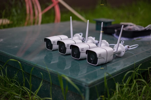 Установка WiFi видеонаблюдения на участке