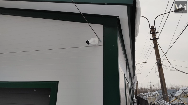 Установка видеонаблюдения на автомойке