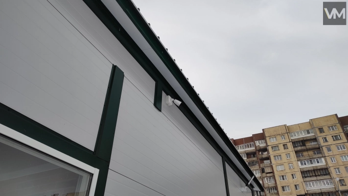 Установка видеонаблюдения на автомойке