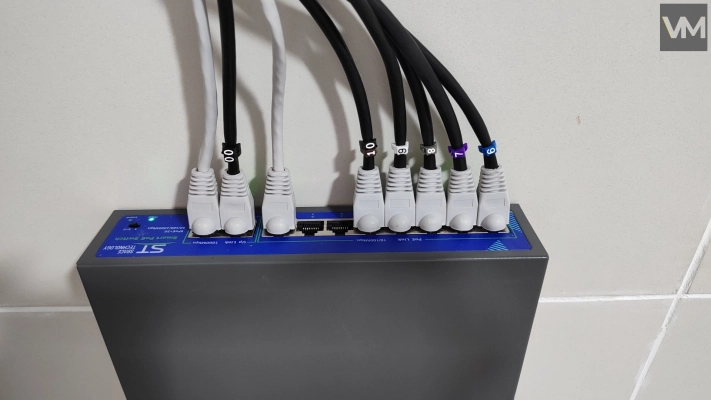 Установка видеонаблюдения на автомойке