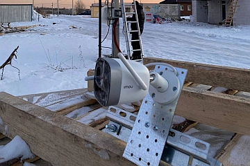 Установка камеры на участке